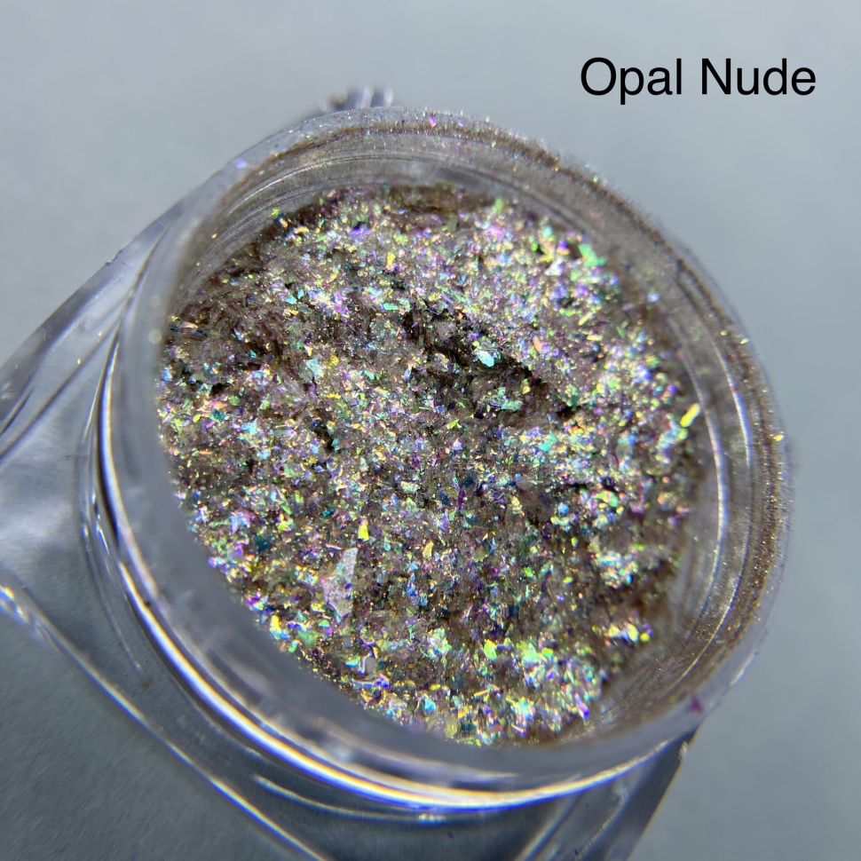 Glitter Flocken opal Nude Holographie 