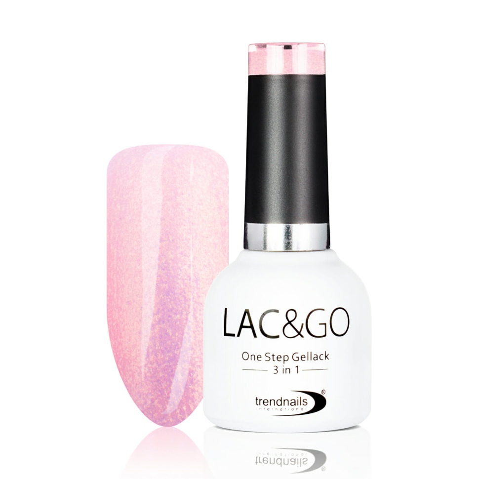 Lac & Go 3in1 UV-Lack (10ml) Metallic Shimmer Rose Nr. 138
