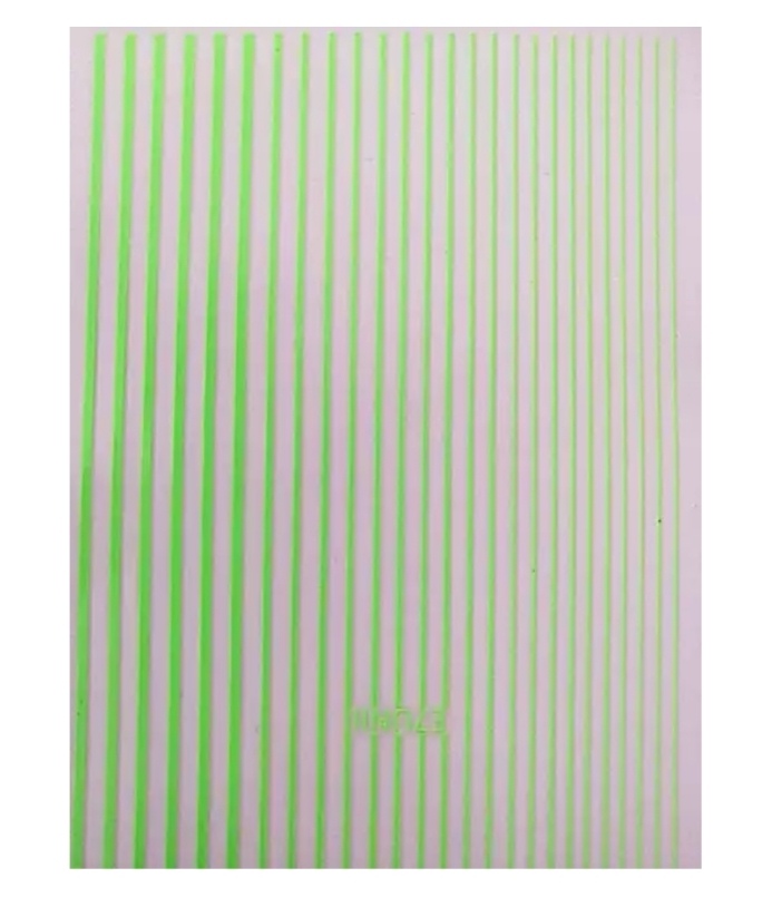Sticker dehnbare Streifen neon-grün