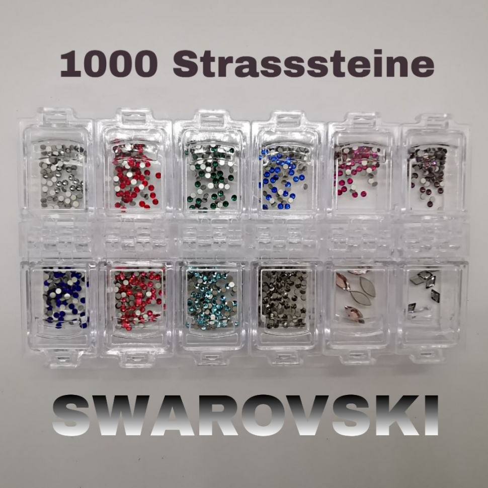  SWAROWSKI Strasssteine - Set Glamour 1000 St.