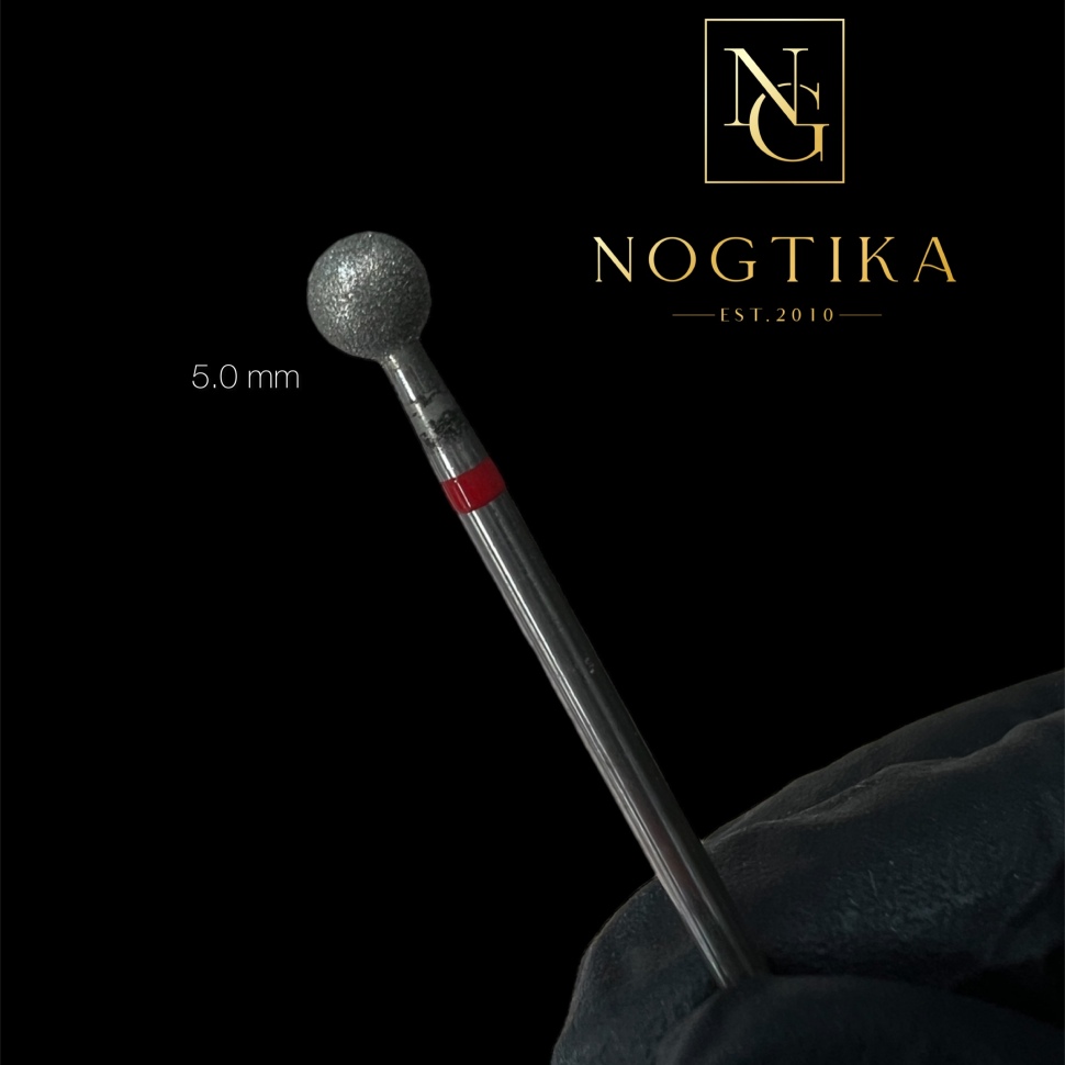 Diamantfräser Bit fein (roter Ring) in Größen: 1,6mm bis 5mm von NOGTIKA 