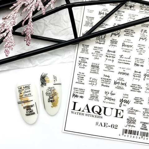 Sticker design AE62 by LAQUE (water soluble stickers)