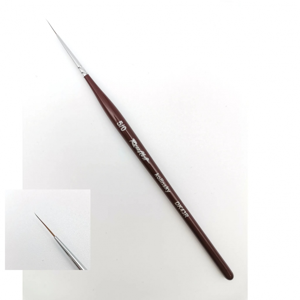 Roubloff Brush is ideal for thin lines and fine details DK43R Size 00,0,5