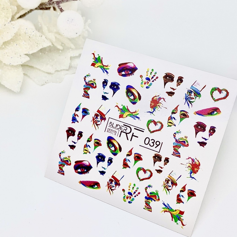 Sticker Design RF039 Faces (Water Soluble Stickers) Слайдер