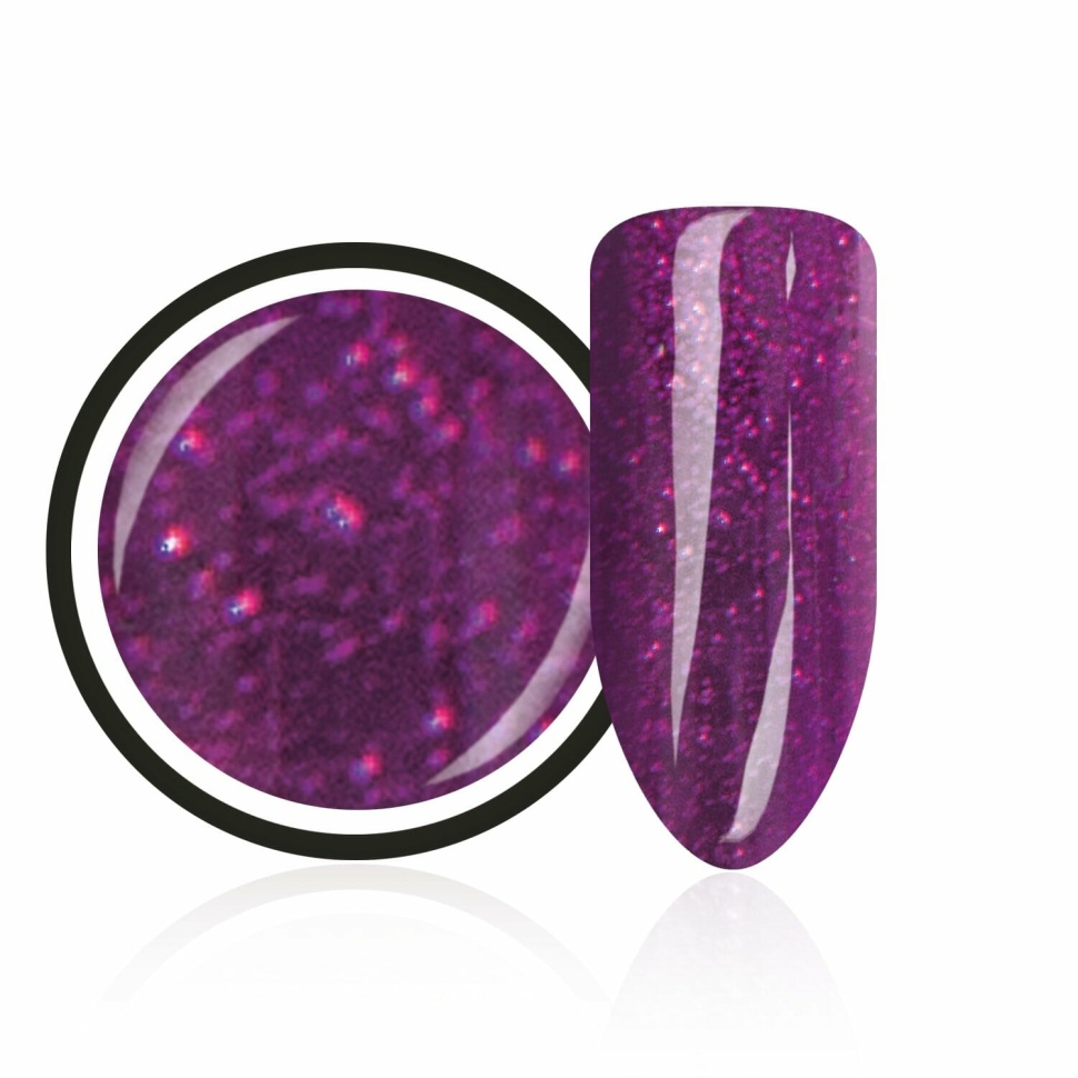Color gel with shimmer from Trendnails "Shimmer Violet" 5ml