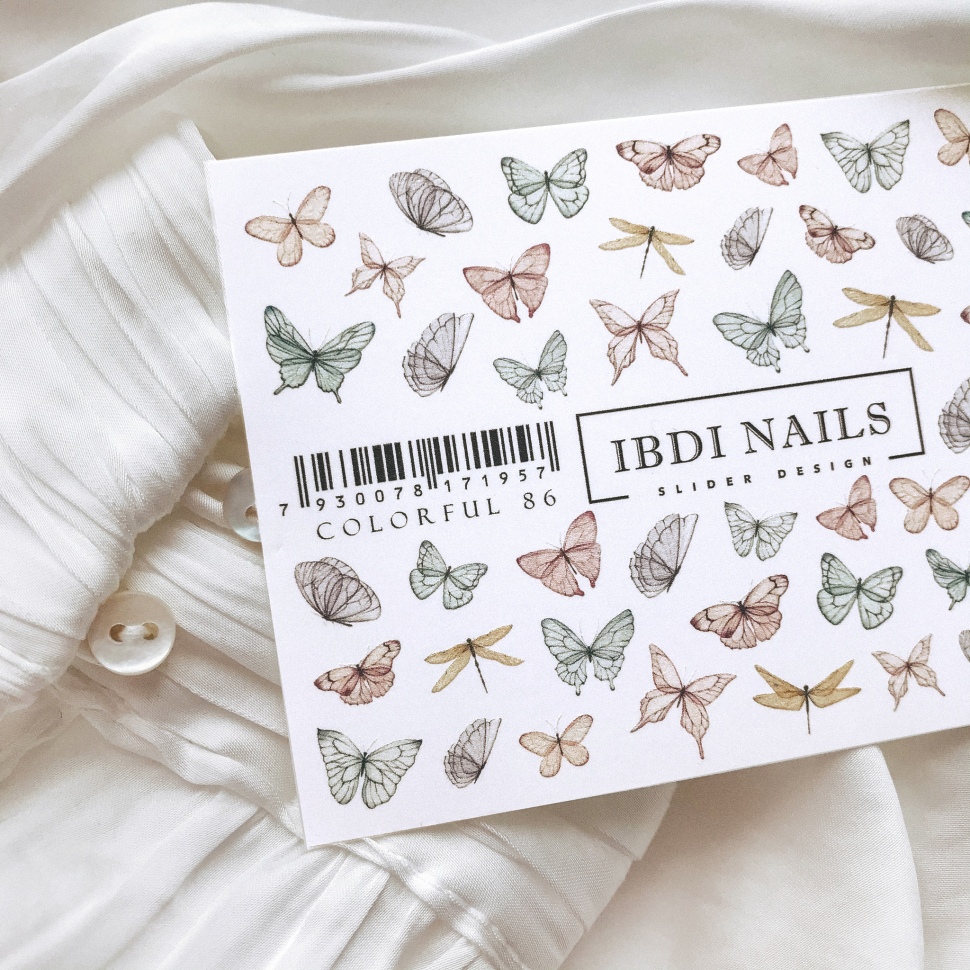 Sticker COLORFUL Nr. 86 von IBDI Nails