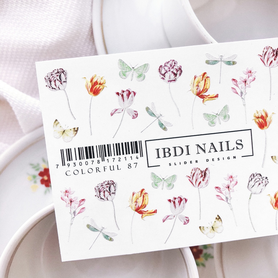 Sticker COLORFUL Nr. 87 von IBDI Nails