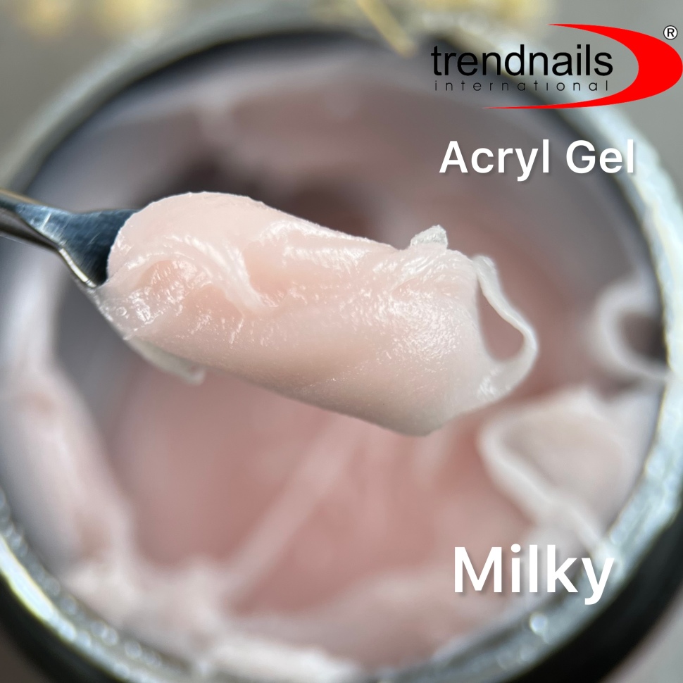 Soak off acrylic gel "Milky" 15ml from Trendnails