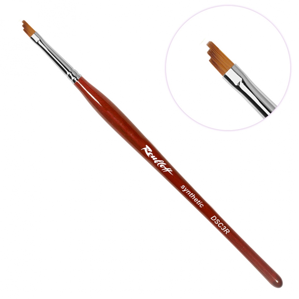 Roubloff Brush is ideal for Zhostovo Nailart  DSC3R Size 4