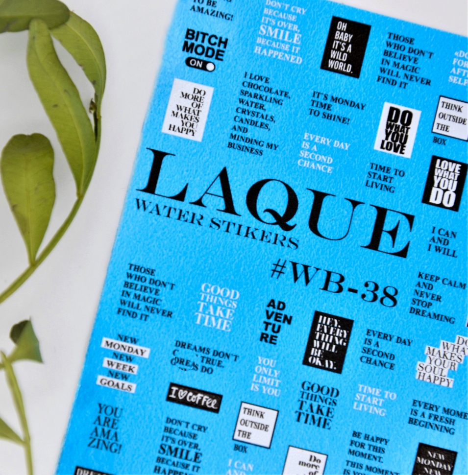 Sticker Design WB38 (Wasserlösliche Aufkleber) von Laque