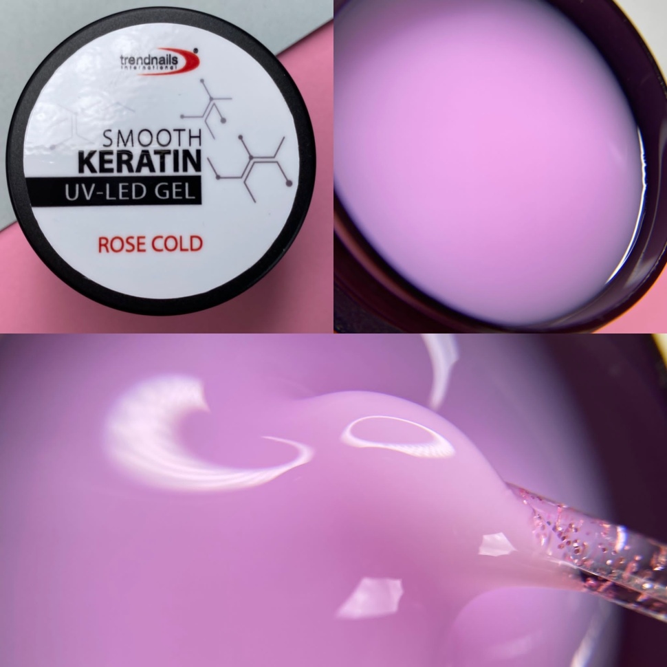 HEMA-free Smooth Keratin UV-LED Gel Rose Cold 5ml-30ml von Trendnails