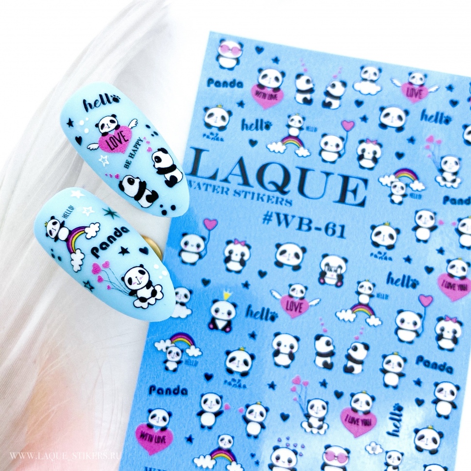 Sticker Design WB61 (Wasserlösliche Aufkleber) von Laque