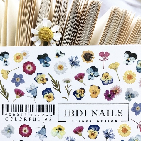 Sticker COLORFUL Nr. 93 von IBDI Nails
