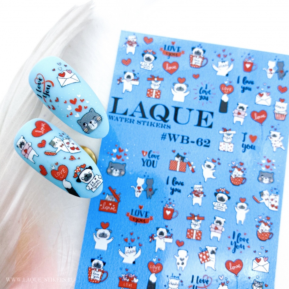Sticker Design WB62 (Wasserlösliche Aufkleber) von Laque
