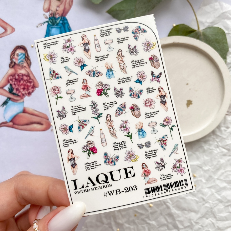 Sticker Design WB203 (Wasserlösliche Aufkleber) von Laque