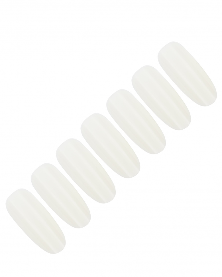 Типсы для демонстрации дизайна 50 шт. (овальные, белые) от Trendy Nails