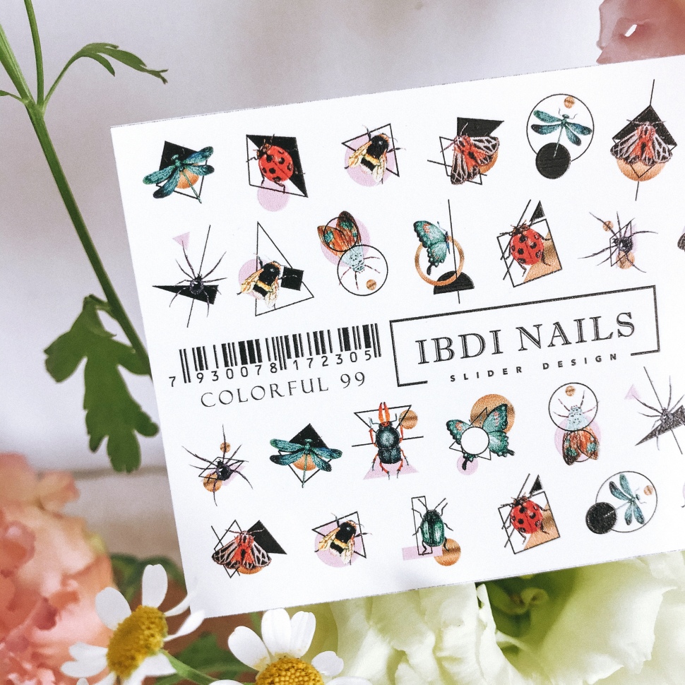 Sticker COLORFUL Nr. 99 von IBDI Nails