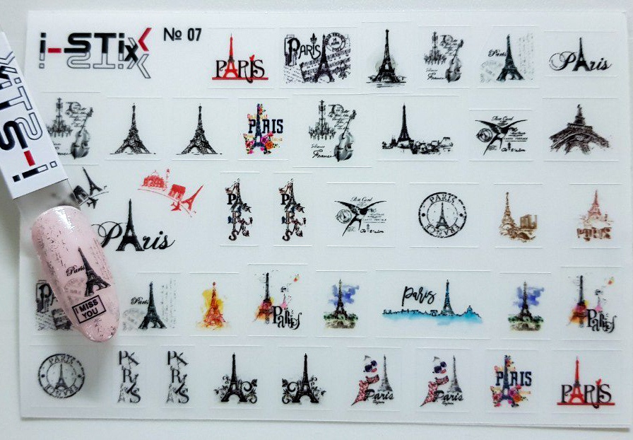 selbstklebende Slider Sticker (Paris) Nr. 07 von i-Stix    