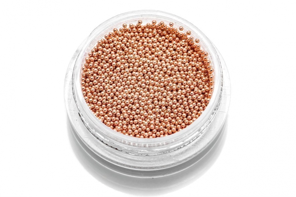 Caviar Beads Bronze (Metall Mini Perlen) Gr. 0,8 mm  
