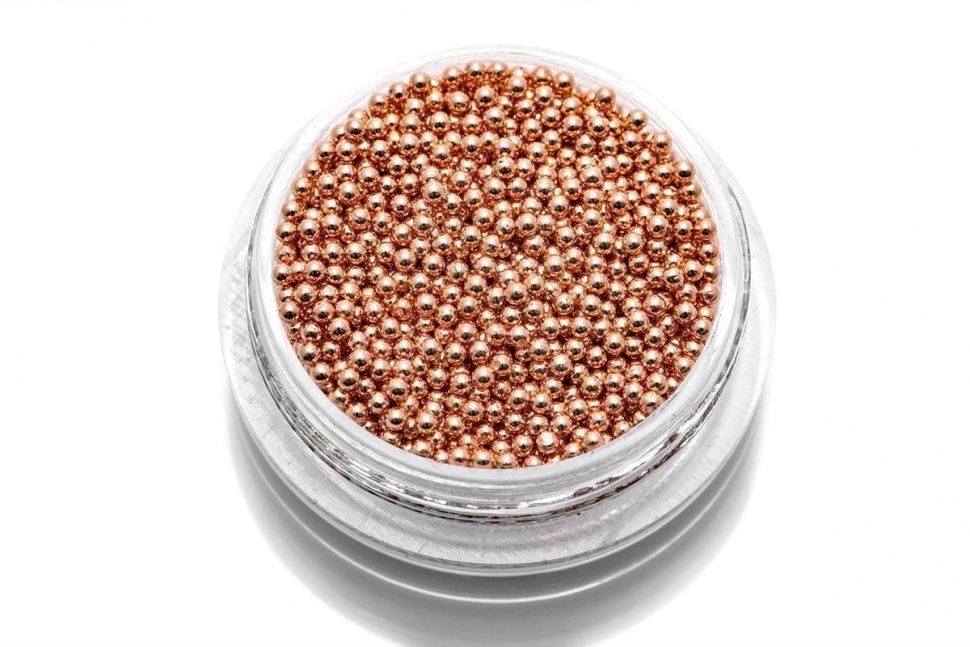 Caviar Beads Bronze (Metall Mini Perlen) Gr. 1,2 mm 