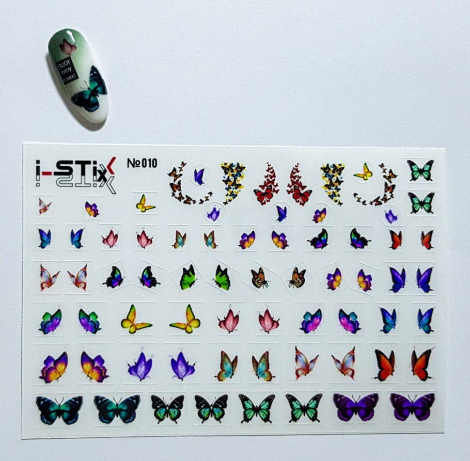 selbstklebende Slider Sticker (Schmetterlinge) Nr. 010 von i-Stix   
