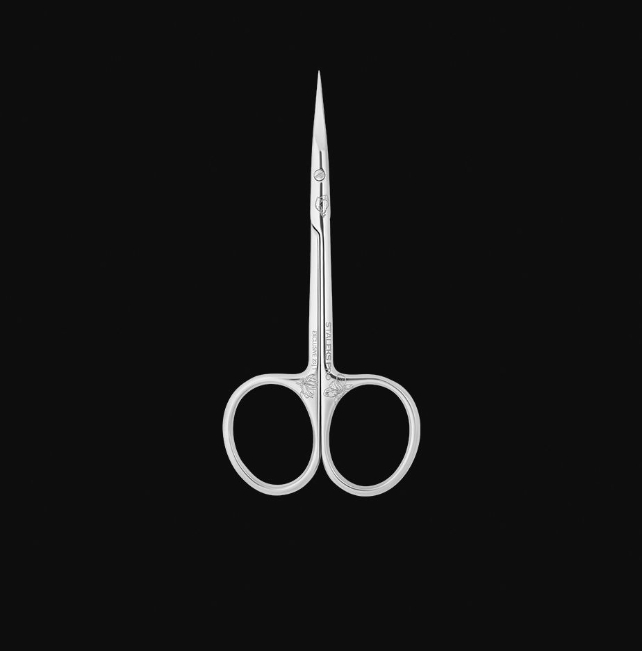 Professional cuticle scissors "Magnolia / Zebra" SX-23/1 STALEKS EXCLUSIVE  