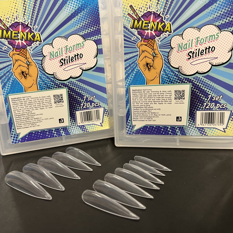 Nail forms "Stiletto" 120pcs from Imen