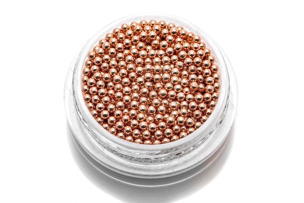 Caviar Beads Bronze (Metall Mini Perlen) Gr. 1,5 mm  