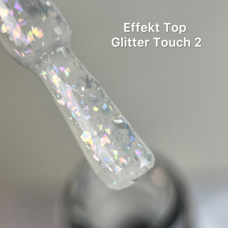 Effect Top Coat Glitter Touch 2 NO WIPE 10ml von Love My Nails