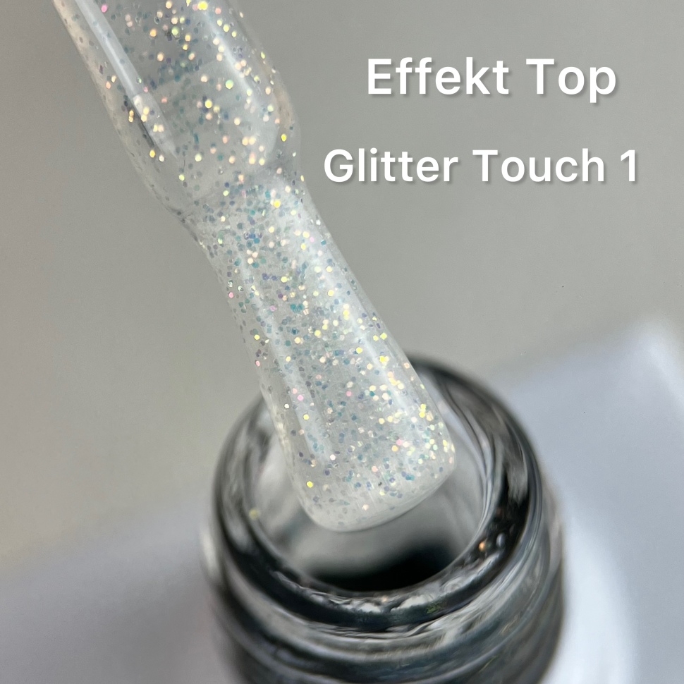 Effect Top Coat Glitter Touch 1 NO WIPE 10ml von Love My Nails