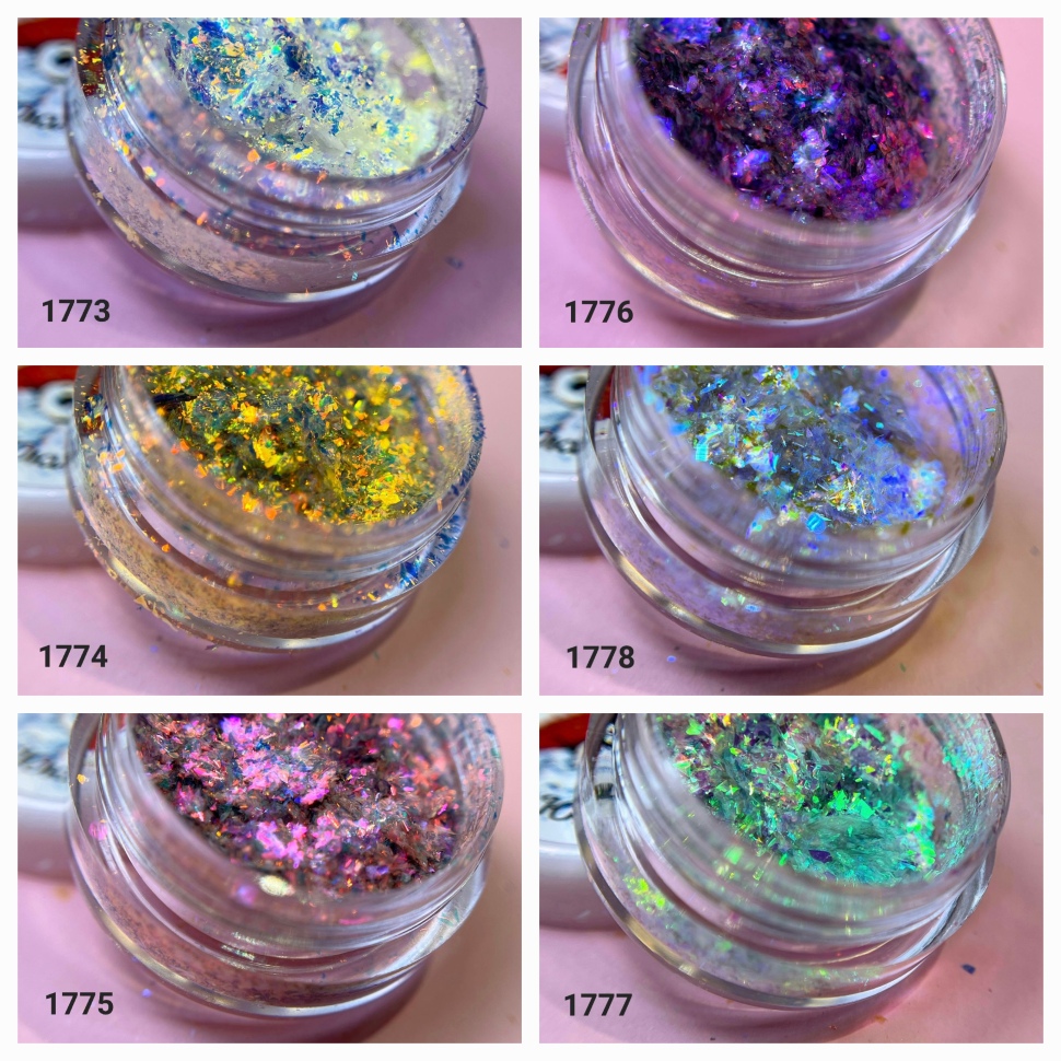 Pigment flakes with a Chameleon effect from ZOO Nail