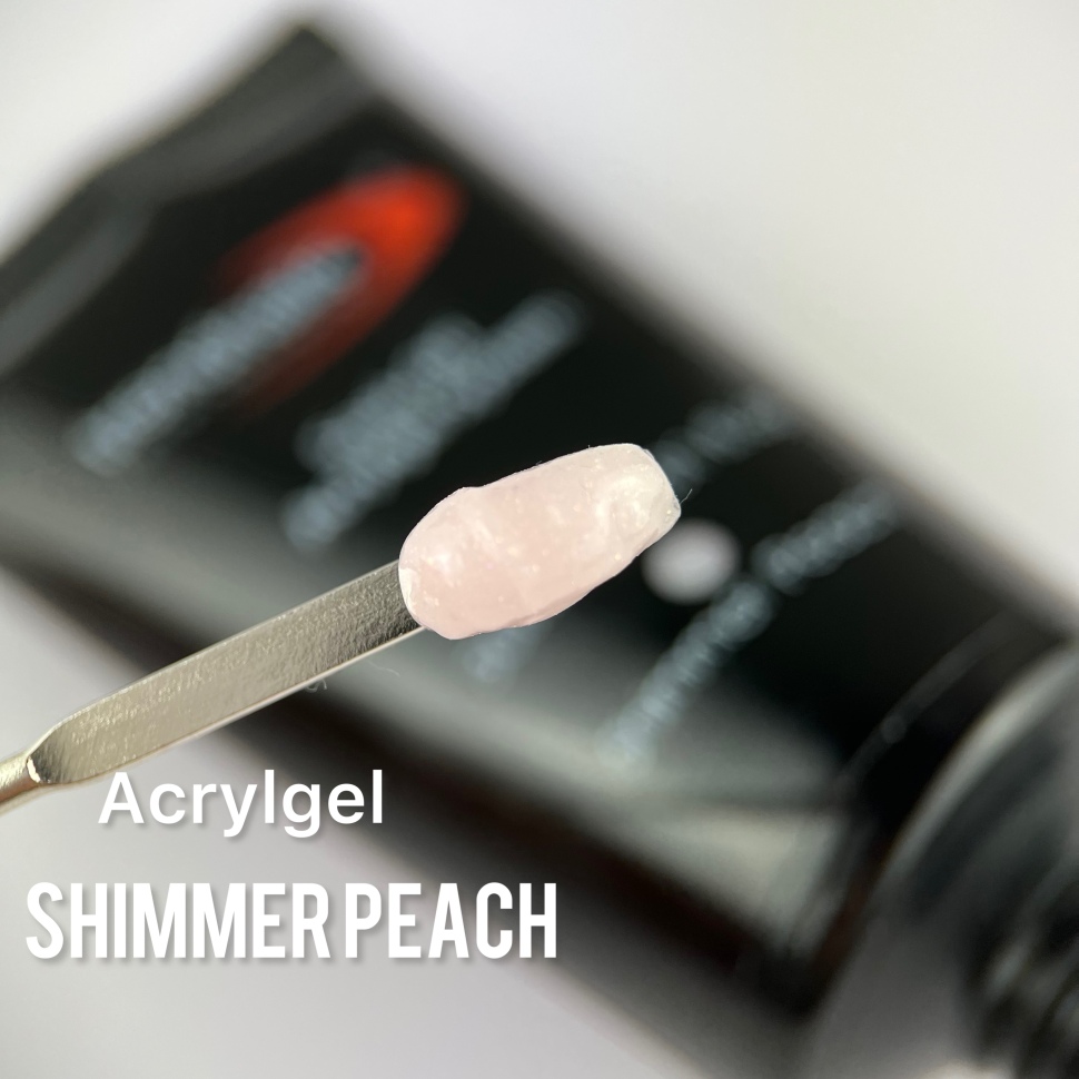 Soak-Off Acrylgel 15/30ml Tiegel/Tube – "Shimmer Peach" von Trendnails