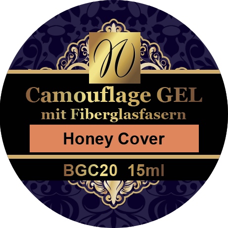 Camouflage Gel mit Fiberglasfasern "Honey Cover" 15ml/30ml