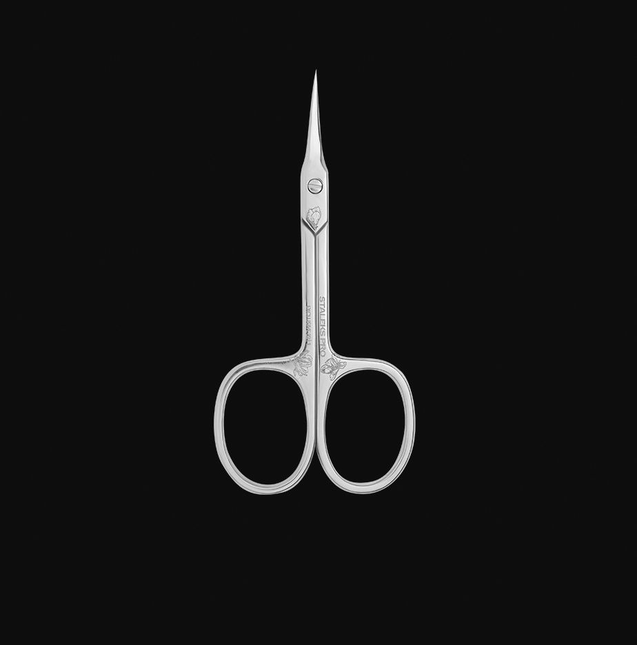 Cuticle scissors "Magnolia / Zebra" SX-32/1 STALEKS EXCLUSIVE