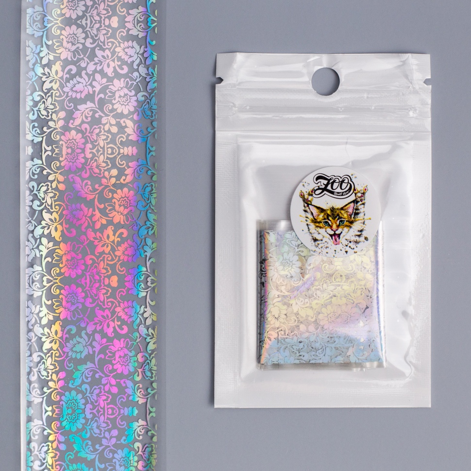 Transfer foil holography in different colors from ZOO Nail