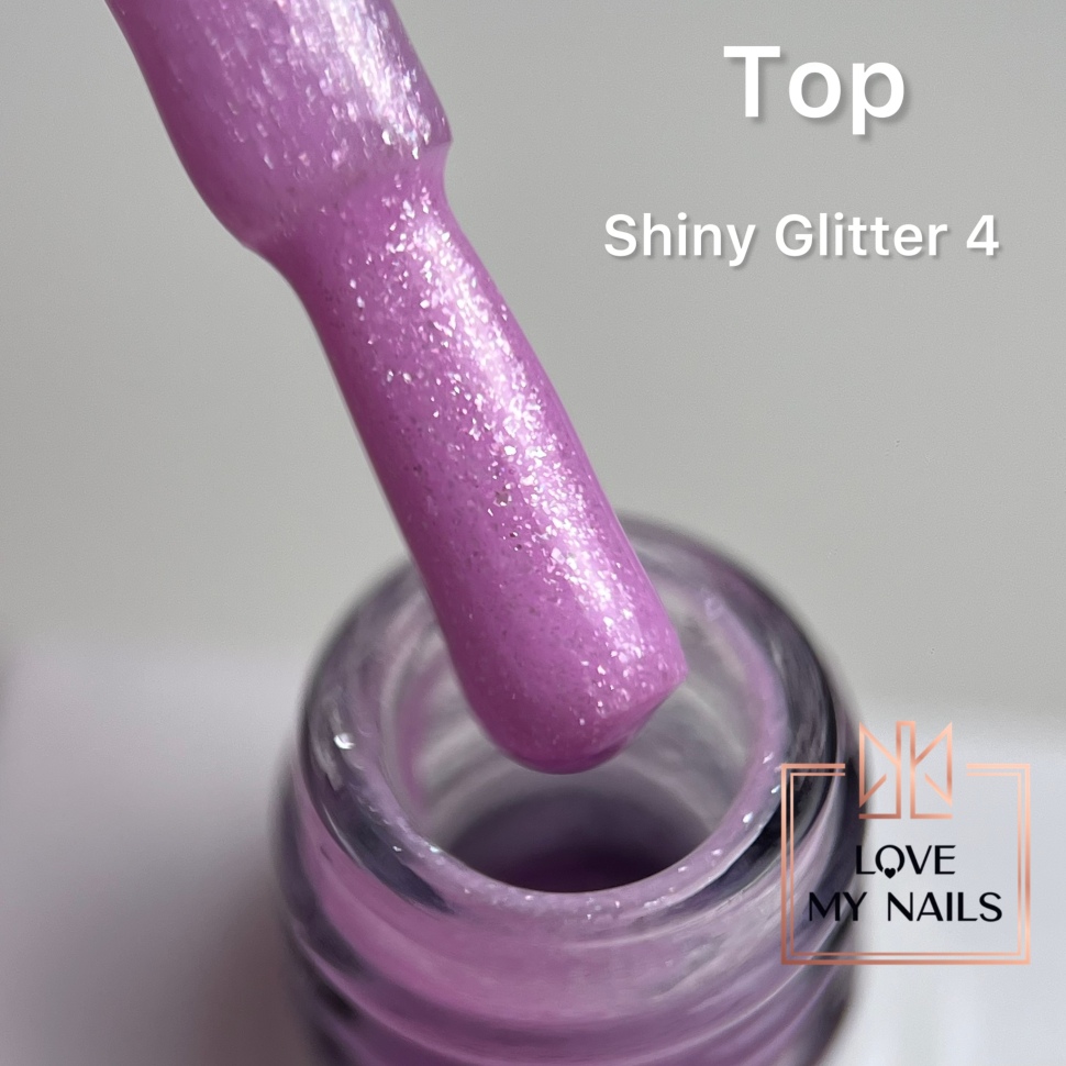 Effect Top Coat Shiny Glitter 4 NO WIPE 10ml von Love My Nails